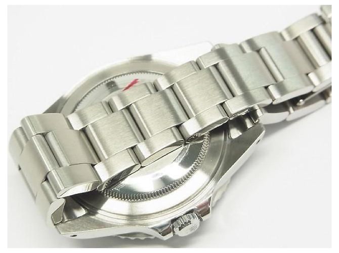 ROLEX GMT MasterII lunetta nera 16710 serie P Uomo Argento - vista 13