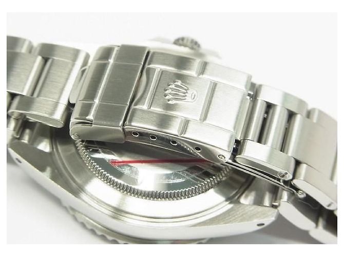 ROLEX GMT MasterII lunetta nera 16710 serie P Uomo Argento - vista 14