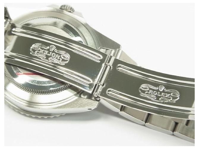 ROLEX GMT MasterII lunetta nera 16710 serie P Uomo Argento - vista 15