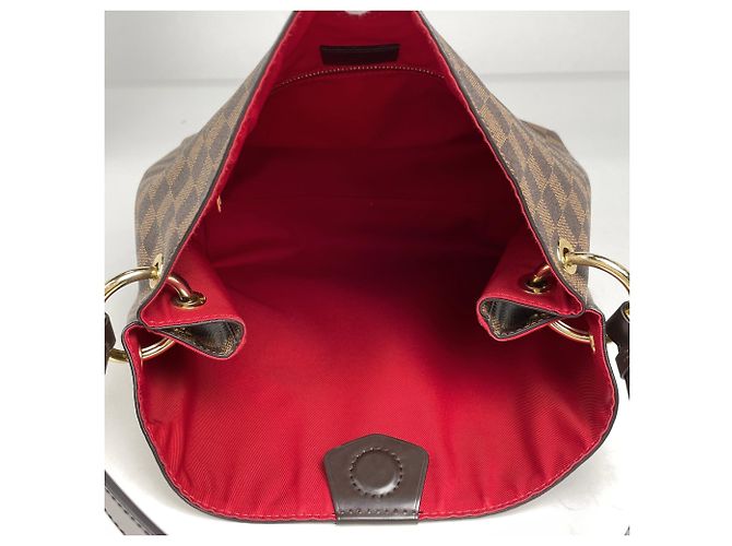 Borsa a Spalla Louis Vuitton Graceful PM Marrone Damier ebene - vista 8