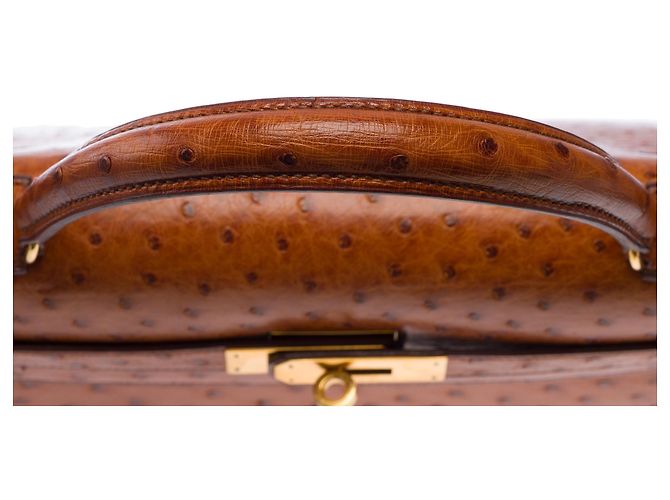 Hermès Bolsa HERMES Kelly 32 em Couros Exóticos Marrom - 103697 - vista 10