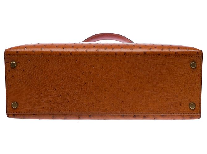 Hermès Bolsa HERMES Kelly 32 em Couros Exóticos Marrom - 103697 - vista 11