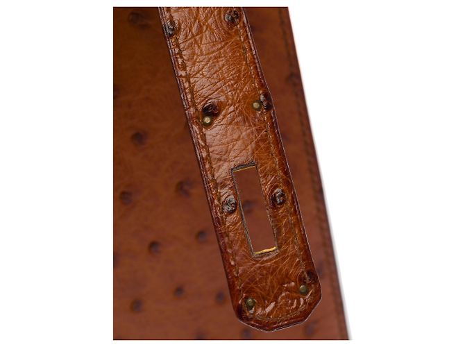 Hermès Bolsa HERMES Kelly 32 em Couros Exóticos Marrom - 103697 - vista 8