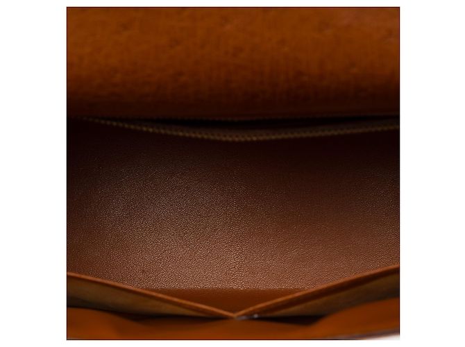 Hermès Bolsa HERMES Kelly 32 em Couros Exóticos Marrom - 103697 - vista 9