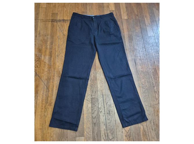 Pantaloni Lacoste Uomo Cotone Blu Navy Blu scuro - vista 8