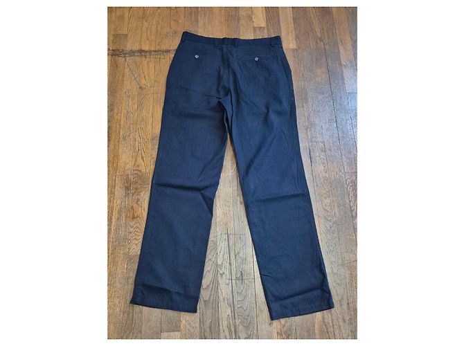 Pantaloni Lacoste Uomo Cotone Blu Navy Blu scuro - vista 9