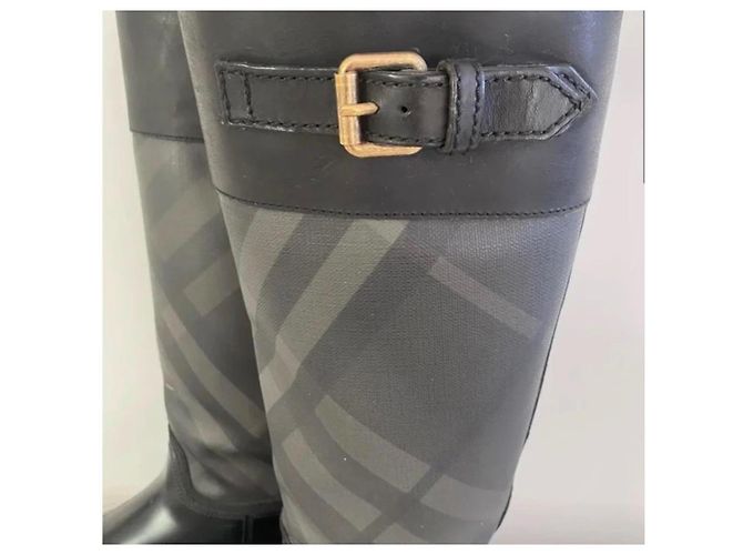 Burberry Botas de Goma Nova Check - Negro, Talla 37 - vista 2