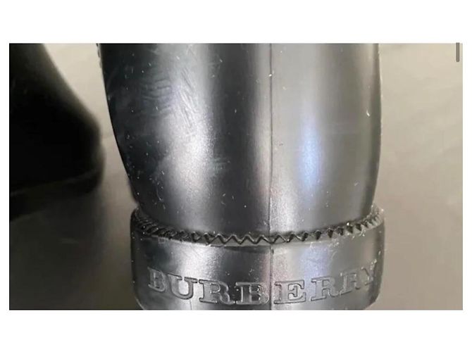 Burberry Botas de Goma Nova Check - Negro, Talla 37 - vista 9