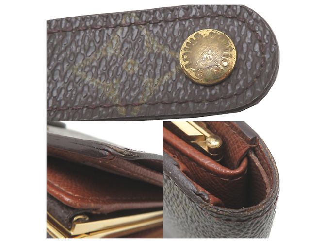 Cartera Bi-fold Louis Vuitton Viennois Castaño - vista 10