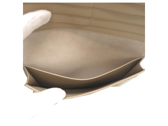 Céline Celine Envelope Wallet - Beige Leder Klappbörse - Ansicht 6