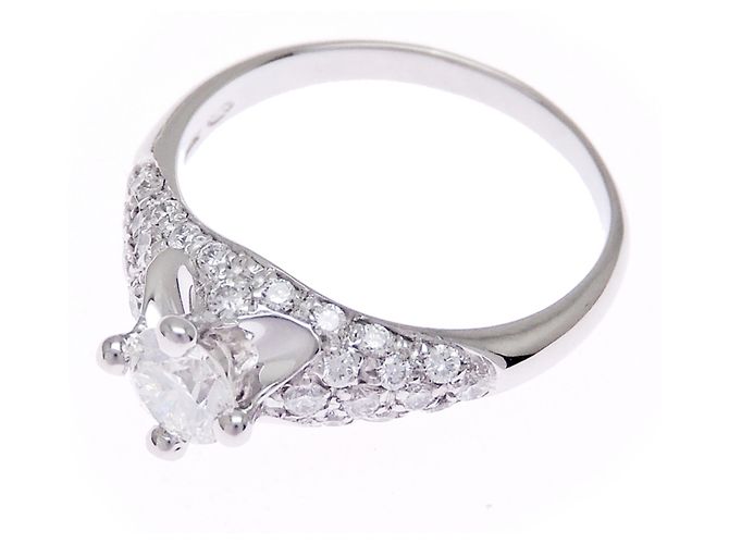 Bulgari Anello Corona da donna in Platino 950 - vista 2