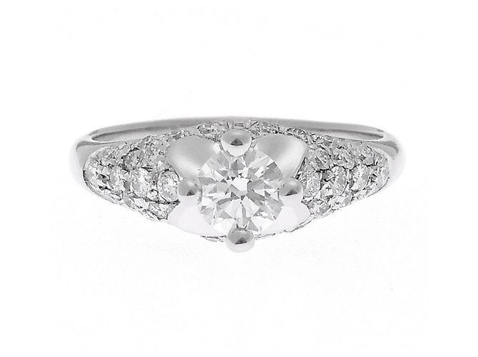 Bulgari Anello Corona da donna in Platino 950 - vista 4