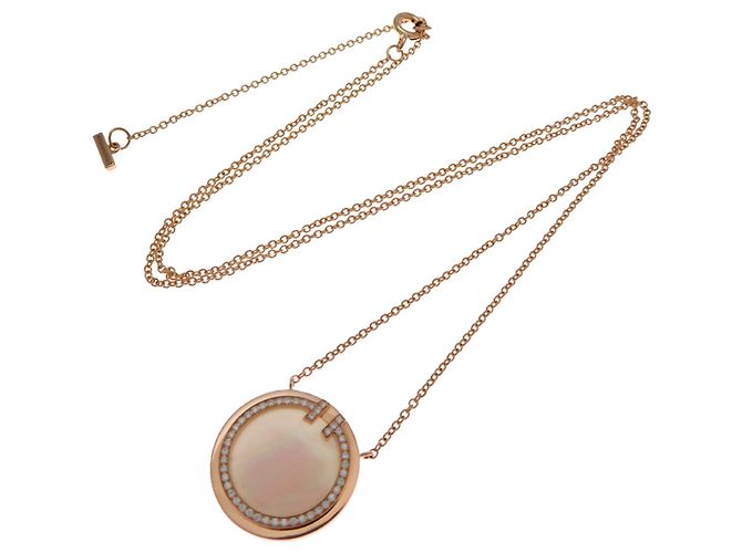 Collana con pendente Tiffany & Co. 0.05ct Diamond T Circle - vista 8