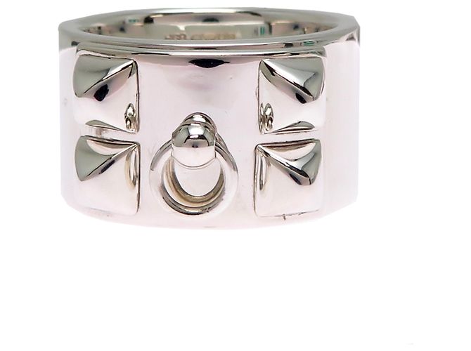 Ring Hermès Hermes Collier de Chien Anello Band - vista 4