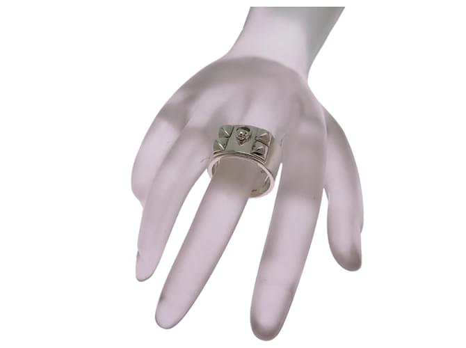 Ring Hermès Hermes Collier de Chien Anello Band - vista 8