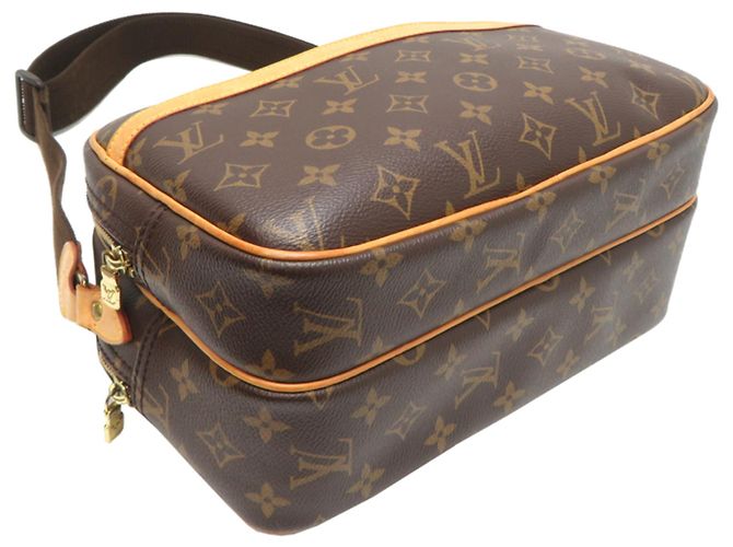Borsa a Spalla Louis Vuitton Reporter PM Marrone - vista 3