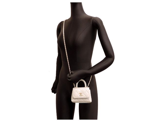 Chanel Coco Handle 11.5 Micro Damenhandtasche Braun - Ansicht 8