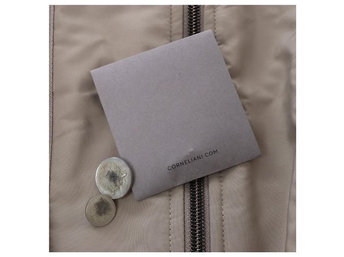 Corneliani Wool Jacket in Beige, Size 48 IT - view 15