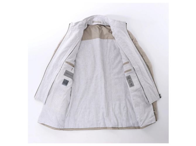 Corneliani Wool Jacket in Beige, Size 48 IT - view 2