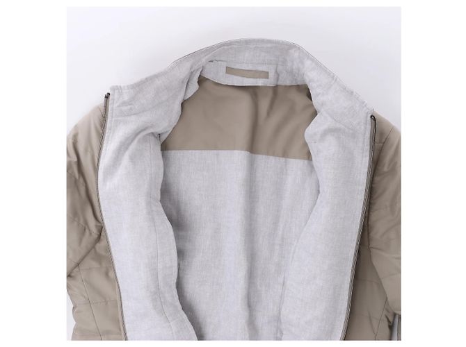 Corneliani Wool Jacket in Beige, Size 48 IT - view 4