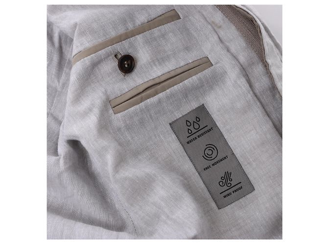 Corneliani Wool Jacket in Beige, Size 48 IT - view 6