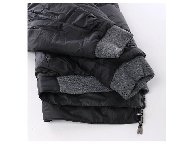 Corneliani Leder Double Side Jacke in Schwarz, Größe 50 IT - Ansicht 13