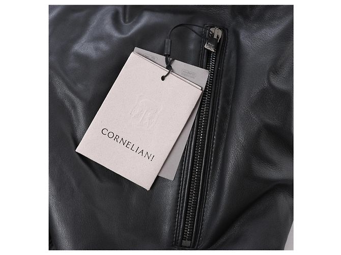 Corneliani Leder Double Side Jacke in Schwarz, Größe 50 IT - Ansicht 14