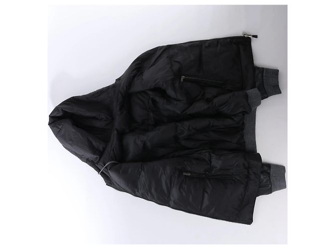 Corneliani Leder Double Side Jacke in Schwarz, Größe 50 IT - Ansicht 4