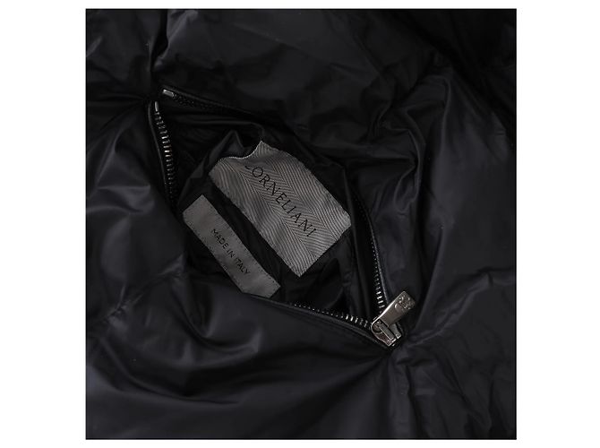 Corneliani Leder Double Side Jacke in Schwarz, Größe 50 IT - Ansicht 5
