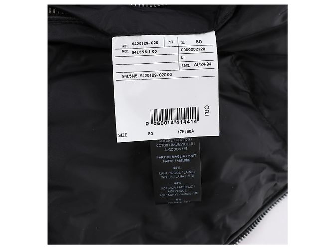Corneliani Leder Double Side Jacke in Schwarz, Größe 50 IT - Ansicht 6