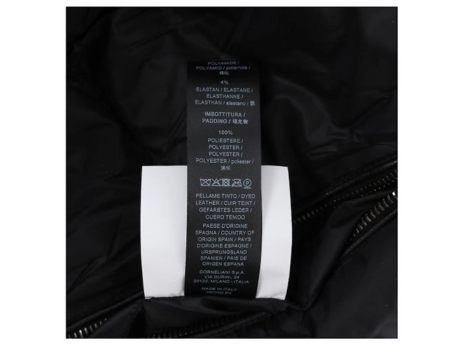 Corneliani Leder Double Side Jacke in Schwarz, Größe 50 IT - Ansicht 8
