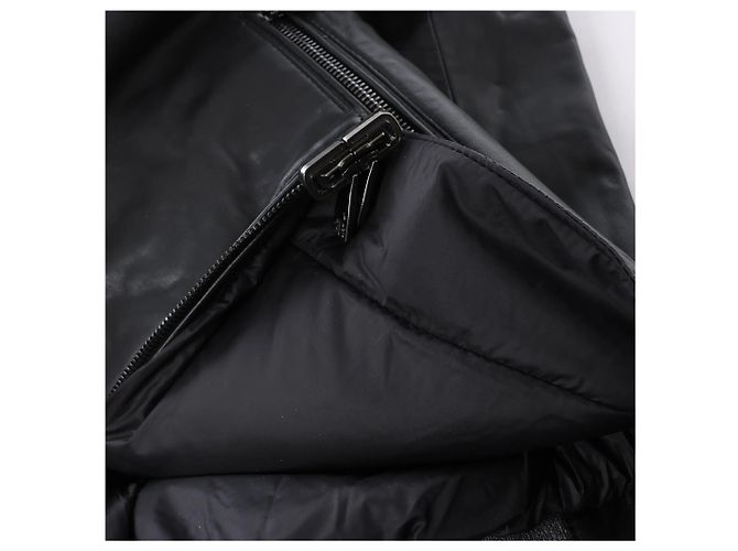 Corneliani Leder Double Side Jacke in Schwarz, Größe 50 IT - Ansicht 9