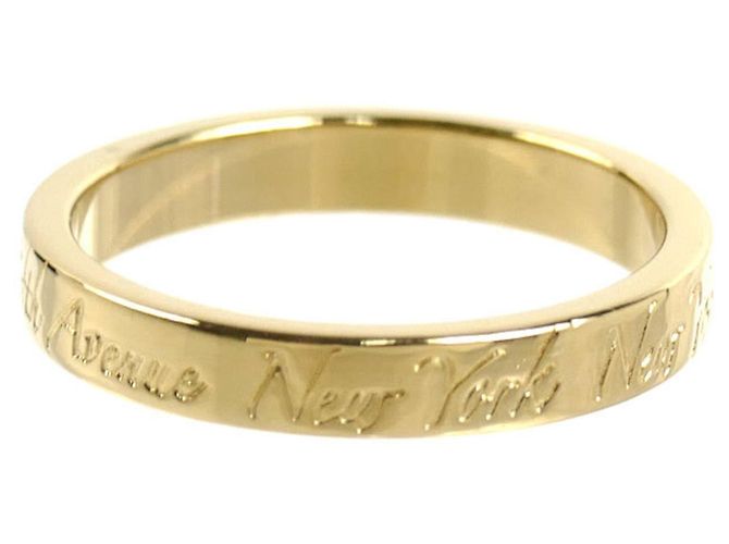 Tiffany & Co. 18K Gelbgold Notes schmaler Ring - Ansicht 3
