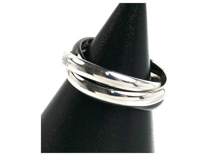 Anello Trinity in ceramica e oro bianco 18K Cartier - vista 2