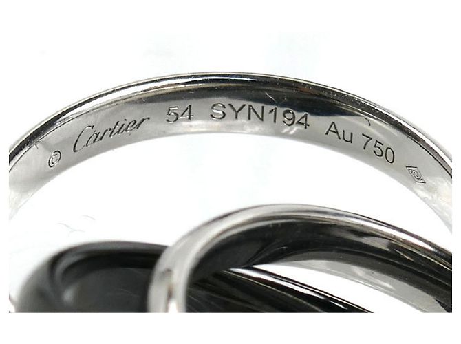 Anello Trinity in ceramica e oro bianco 18K Cartier - vista 4