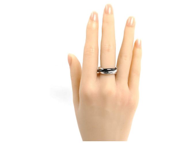Anello Trinity in ceramica e oro bianco 18K Cartier - vista 6