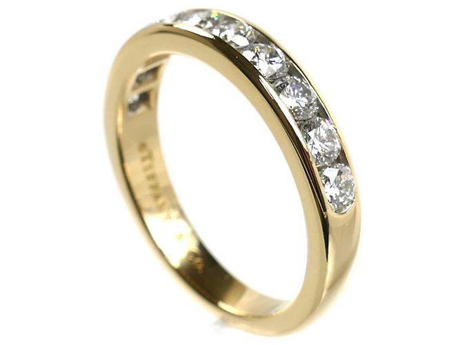 Tiffany & Co Bague Tiffany en or jaune 18K avec sertissage par canal en demi-cercle - view 2