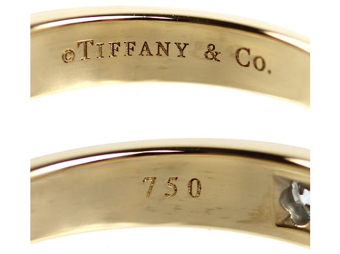 Tiffany & Co Bague Tiffany en or jaune 18K avec sertissage par canal en demi-cercle - view 5