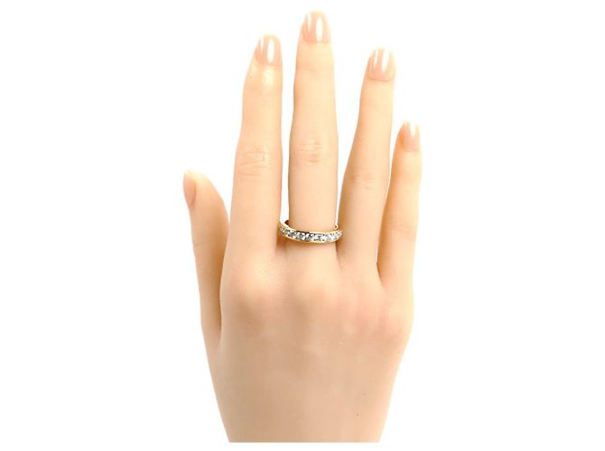 Tiffany & Co Bague Tiffany en or jaune 18K avec sertissage par canal en demi-cercle - view 7
