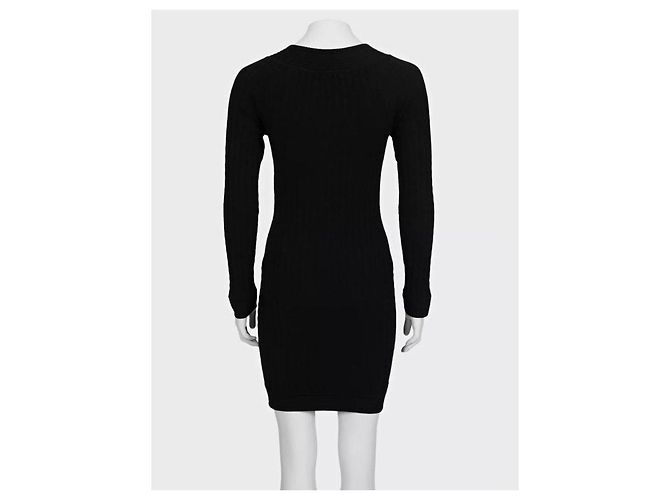 Chanel Schwarzes figurbetontes Kleid Gr. 36 Gebraucht - vista 3