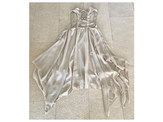 Autre Marque Lombok Ibiza Beige Sommerkleid Perlen - Ansicht 14