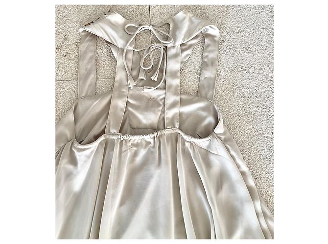 Autre Marque Lombok Ibiza Beige Sommerkleid Perlen - Ansicht 15