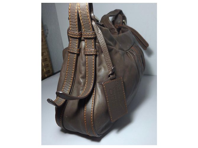 Lancel Borsa a Tracolla in Pelle Marrone - vista 6