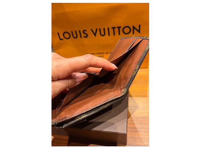 Louis Vuitton Monogram Canvas Portemonnaie Braun - Ansicht 11