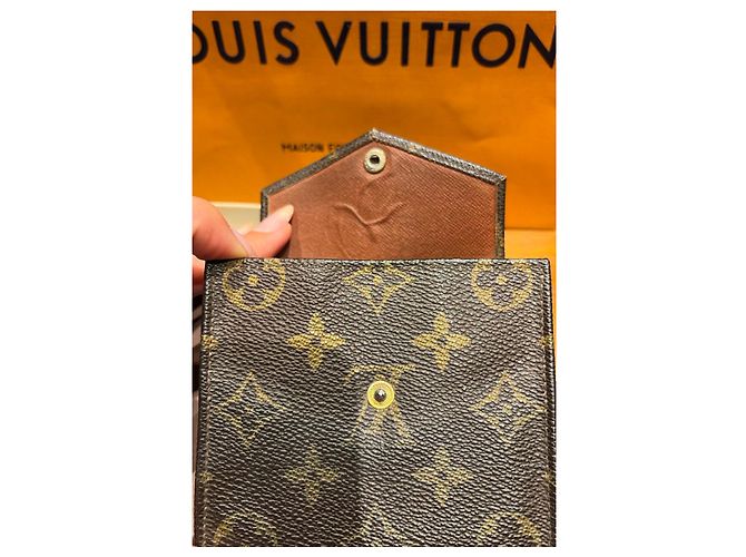 Louis Vuitton Monogram Canvas Portemonnaie Braun - Ansicht 13