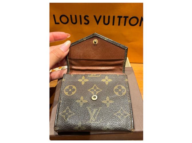 Louis Vuitton Monogram Canvas Portemonnaie Braun - Ansicht 8