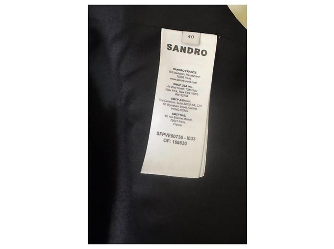 Sandro Giacca corta doppiopetto a quadri viola Porpora - vista 5