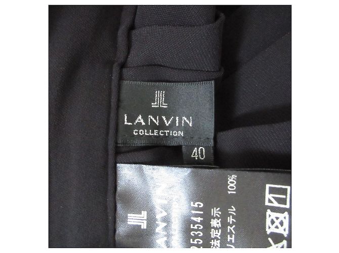 Short de satén plisado Lanvin Collection Negro - vista 6