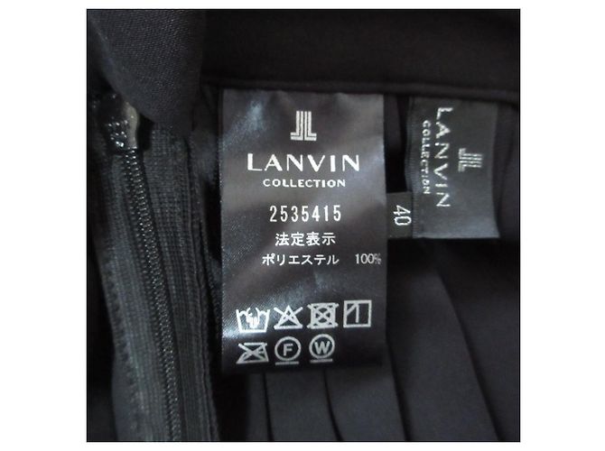 Short de satén plisado Lanvin Collection Negro - vista 7