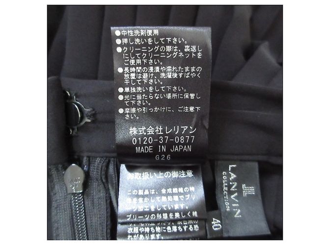 Short de satén plisado Lanvin Collection Negro - vista 8